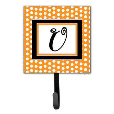 Porte-laisse coussin monogramme et crochet mural