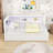 Twin Wooden Bed with Trundle,USB and LED-106847433