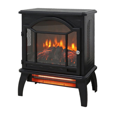 18''W Electric Fireplace Stove With Remote Control