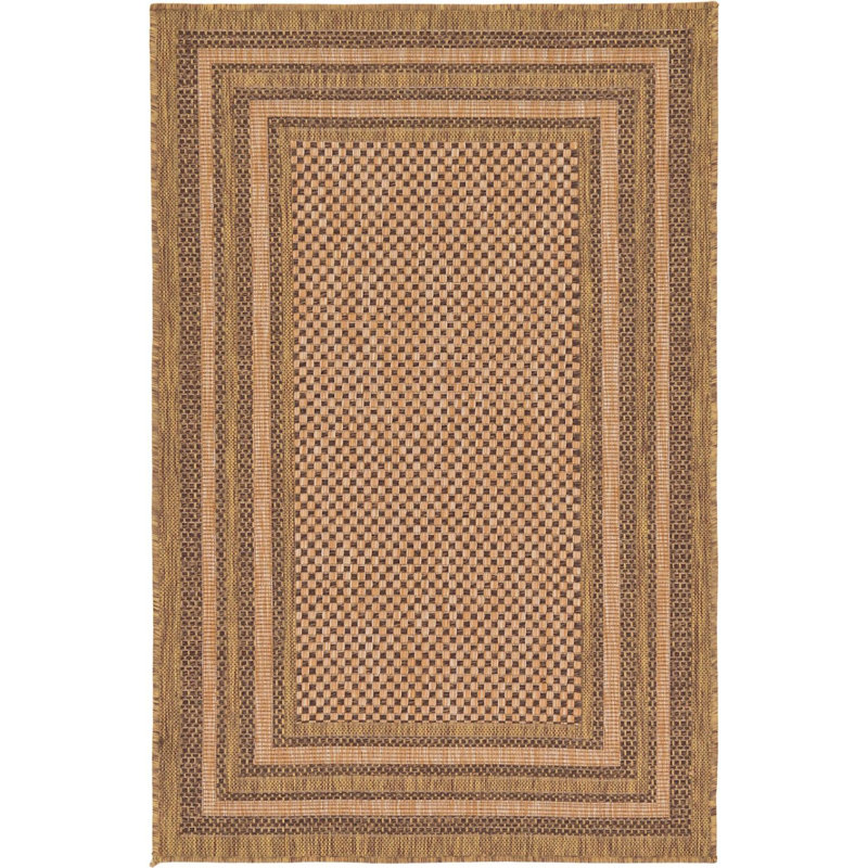 Outdoor Veranda Area Rug Ostrich Color, Rectangle 3'3" x 5'
