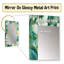 Annalicia, motif botanique de verdure impressionniste - miroir mural décoratif floral, miroir floral, impression d'art en métal-808250073