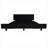 Minimalist Clean Silhouette Twin Platform Bed With Integrated Storage, Black-Toned Particle Board Construction