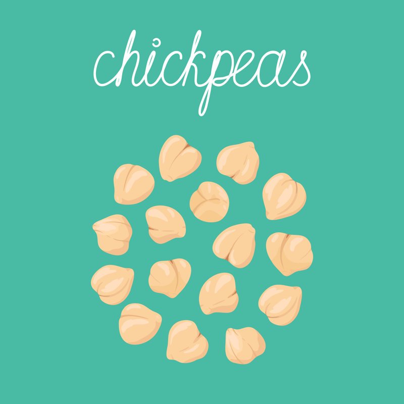 Chickpeas - Wrapped Canvas Print, 30cm H x 30cm W x 3.8cm D