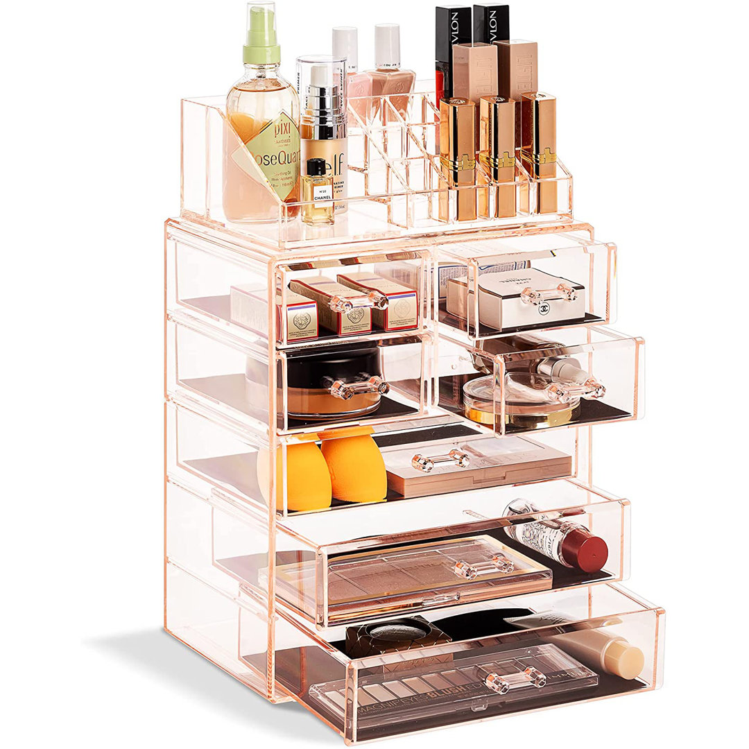 Sorbus Medium Makeup Organizer Set with 7 Drawers and Top Shelf Sorbus