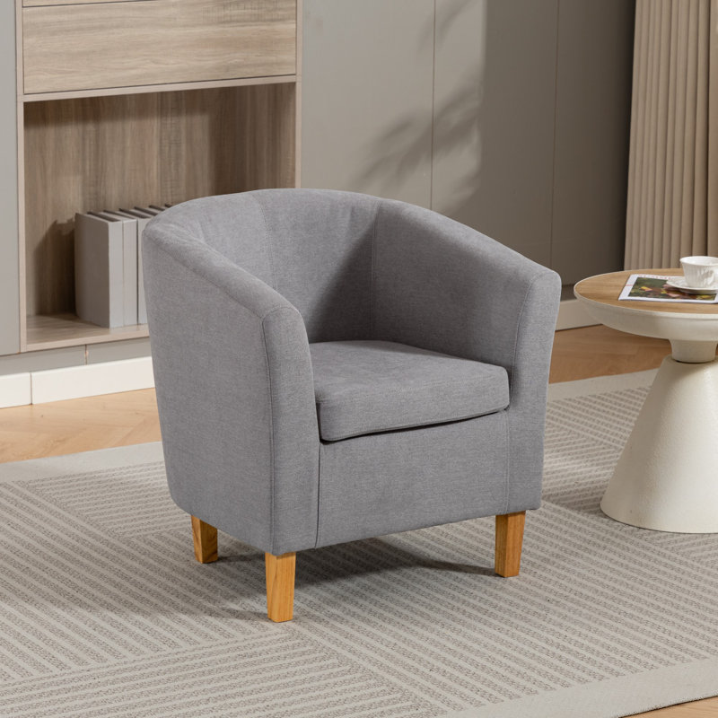 Upholstered Armchair, Grey