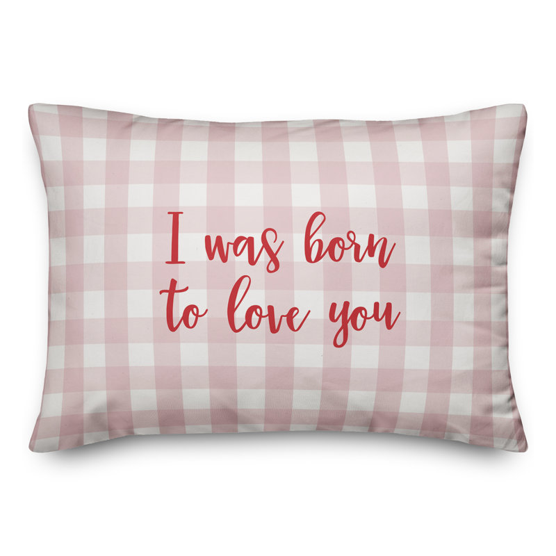  Coussin décoratif I Was Born To Love You, Rouge / rose