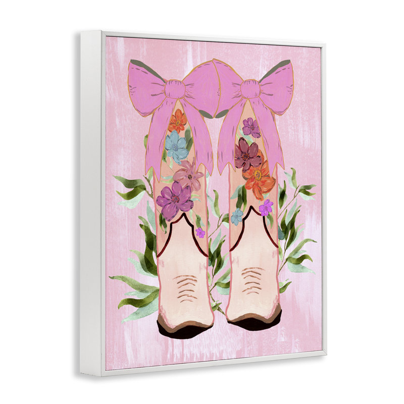 Bottes et nœuds, dessin de cow-boy, estampe numérique, design par Kara Keller Designs, H 20 po x l 16 po