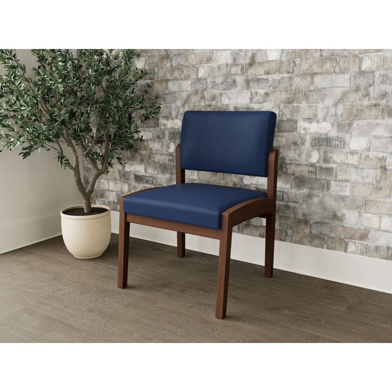 Chaise sans accoudoirs Lenox, Noyer Riftwood, Modena encre