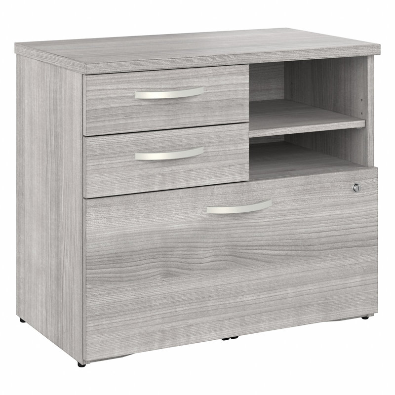 Classeur à 3 tiroirs Kemry, Gris platine