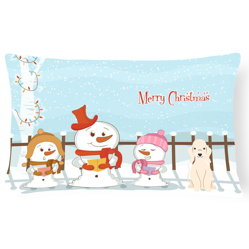 Coussin lombaire intérieur / extérieur Merry Christmas, Sable