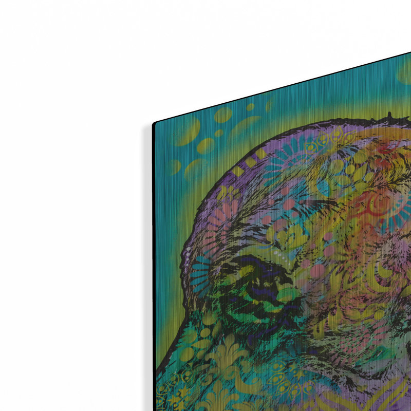 Bungalow Rose «Aminal Bebees - Lil Monkey Reflection» par Dean Russo, art mural en métal, H 16 po x l 24 po
