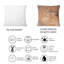 Coussin décoratif en marbre brun et gris-1456405028