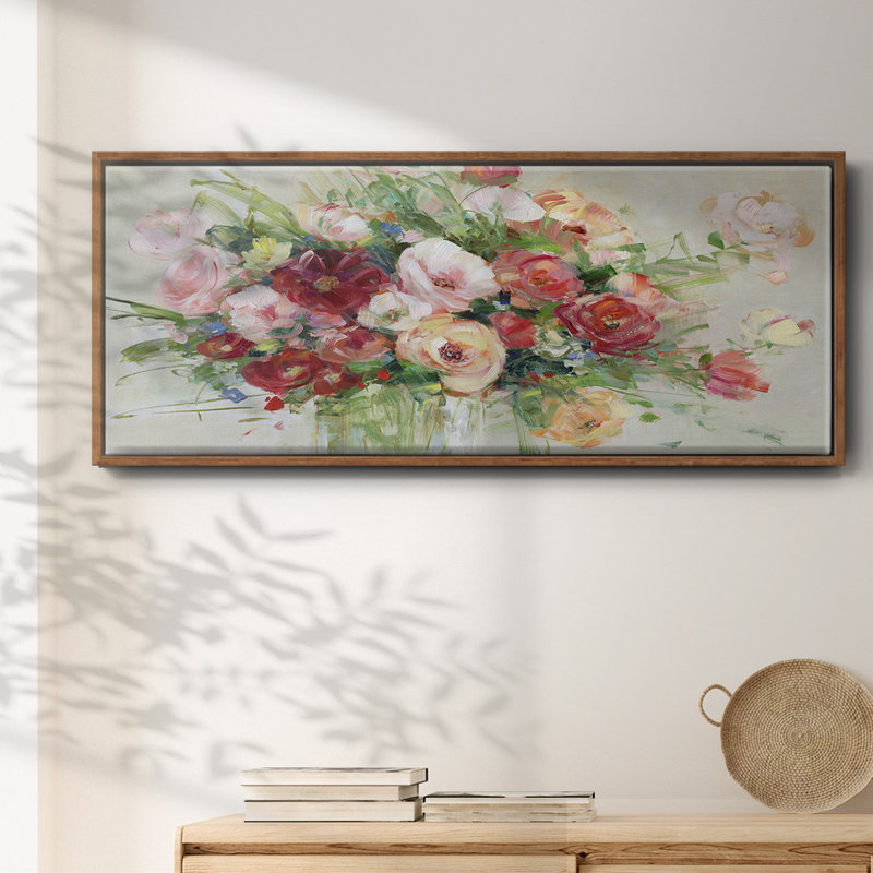 Just Peachy - toile encadrée, H 20 po x l 50 po