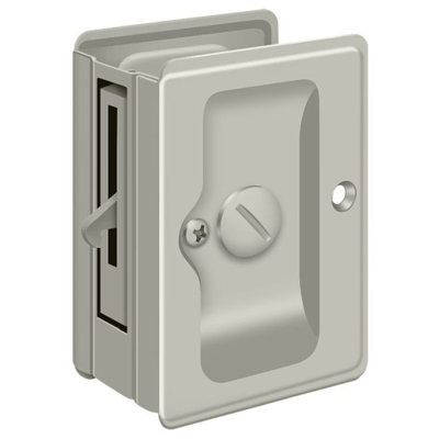 Serrure de poche Deltana SDLA325U15 HD, réglable, intimité 3-1 / 4 "x 2-1 / 4" en nickel brossé