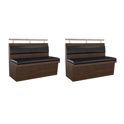 Banc rembourré en similicuir American American Cafe