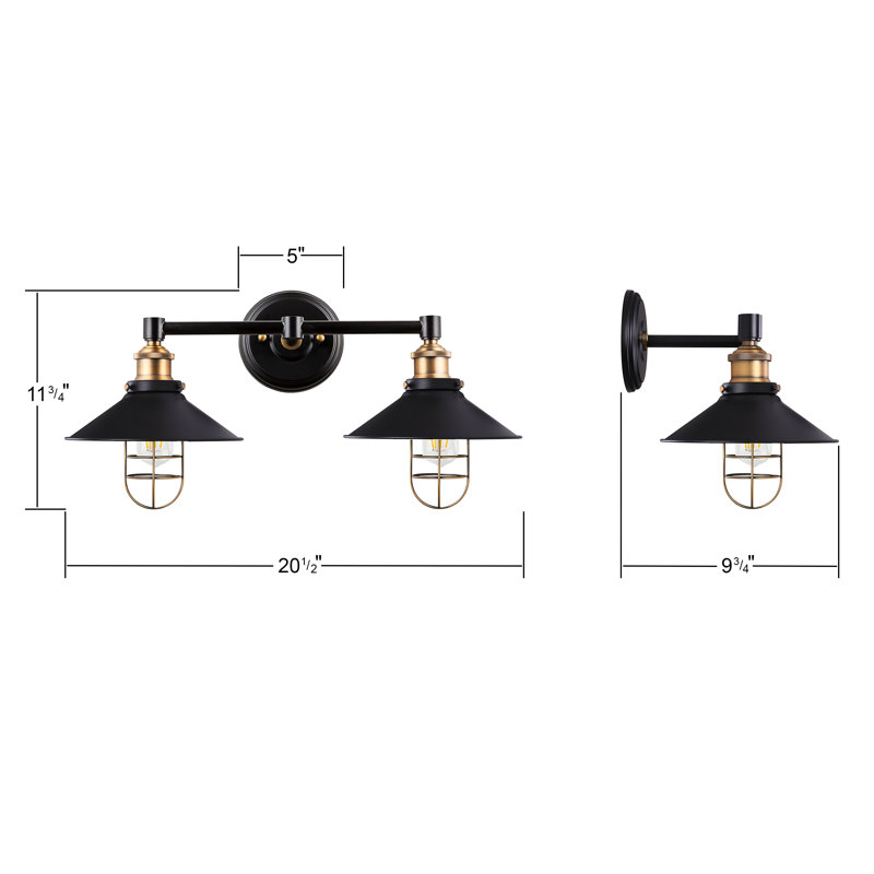 Sikes Armed Sconce, Satin Brass