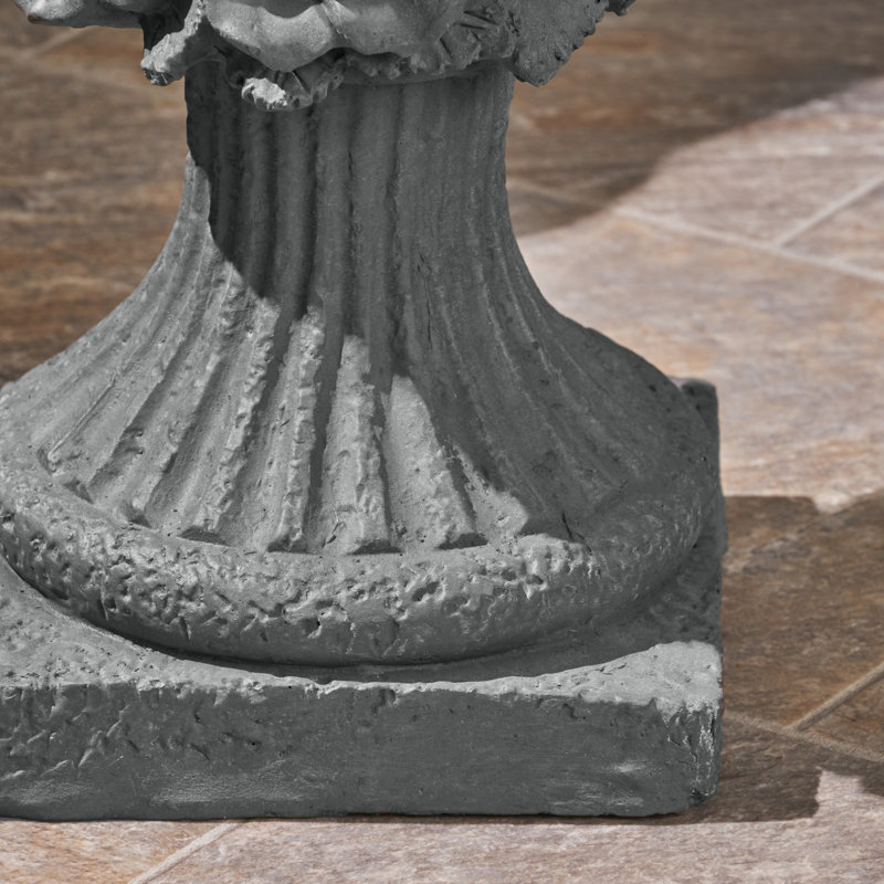 Urne à fleurs en béton Dyllan, Gris antique