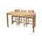 Huntington 3 - Person Solid Wood Solid Wood Top Four Leg Dining Set-96323201