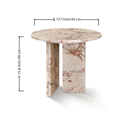 Table basse en marbre, petite table, pierre de table de salon, marbre véritable, marbre véritable
