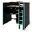 Lit mezzanine avec bureau-1481134761