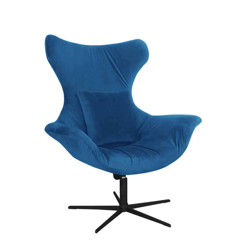 Swivel Lounge Chair, Blue