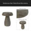 Table d'appoint champignon, texture semblable au bois