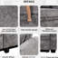 Lit en chenille de 61,6 po avec porte-gobelet ajustable, hublots et 2 coussins décoratifs gris pour le salon-121117839