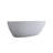 59'' Solid Surface Matte Tub, Freestanding Solid Surface Resin Stone Bathtub, Solid Surface Matte White Soaking Tub,Free Standing Tub With Overflow And Pop-Up Drain, Matte White