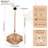 Boho Rope Pendant Light With Woven Iron Shade, Hanging Ceiling Lamp