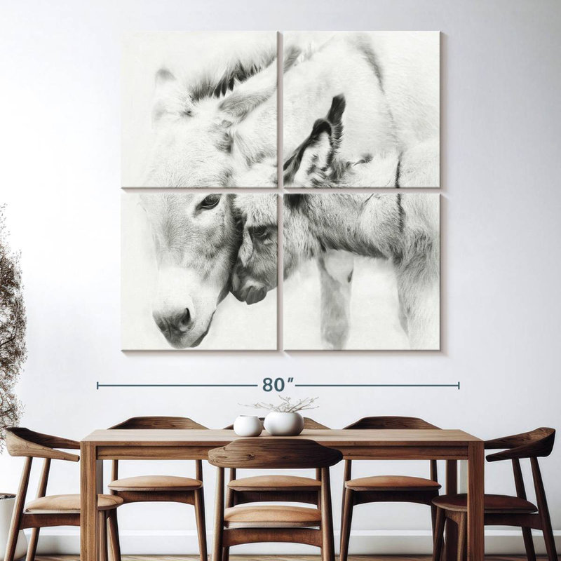 Brampt Donkey Portrait III, 74" H x 74" W
