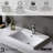 Single-Hole Single-handle Bathroom Faucet with Drain Assembly-88777431