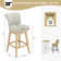 Malakeh Solid Wood Swivel Counter & Bar Stool (Set of 1/2/4)