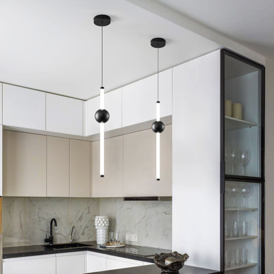 Luminaire suspendu moderne pour îlot de cuisine à DEL pour salle à manger, couloir, chambre à coucher