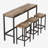 Dining Table Set With 3 Dining Stools