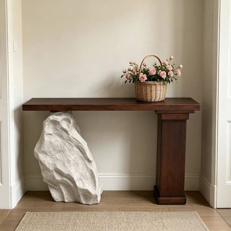 Console Wabi-sabi, 32.7" H x 86.6" W x 11.8" D