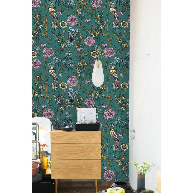 Rouleau de papier peint adhésif Natoma, 50" L x 25" W