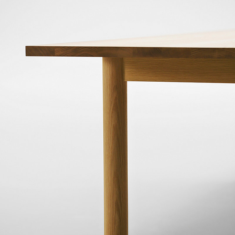 Table de salle à manger en bois massif de style japonais, H 29,52 po x L 55,11 po x l 27,55 po