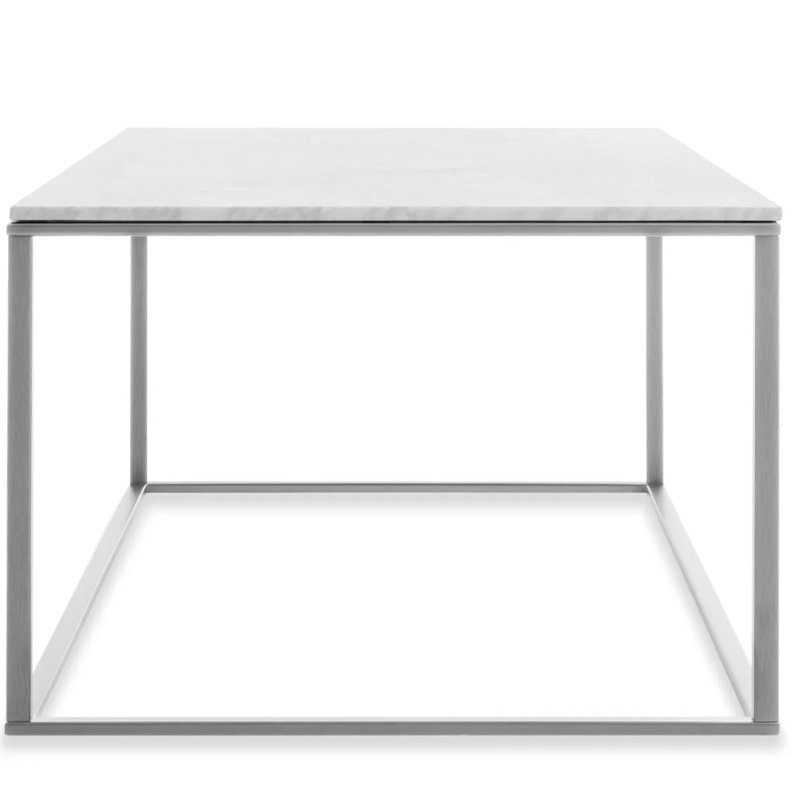 Minimalista Coffee Table, White, 13" H x 60" W x 29" D