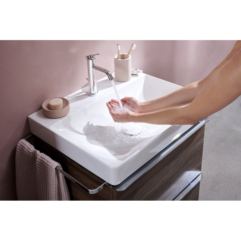 Robinet 110 à un trou avec drain escamotable hansgrohe Tecturis S, 1,2 gal / min, Chrome