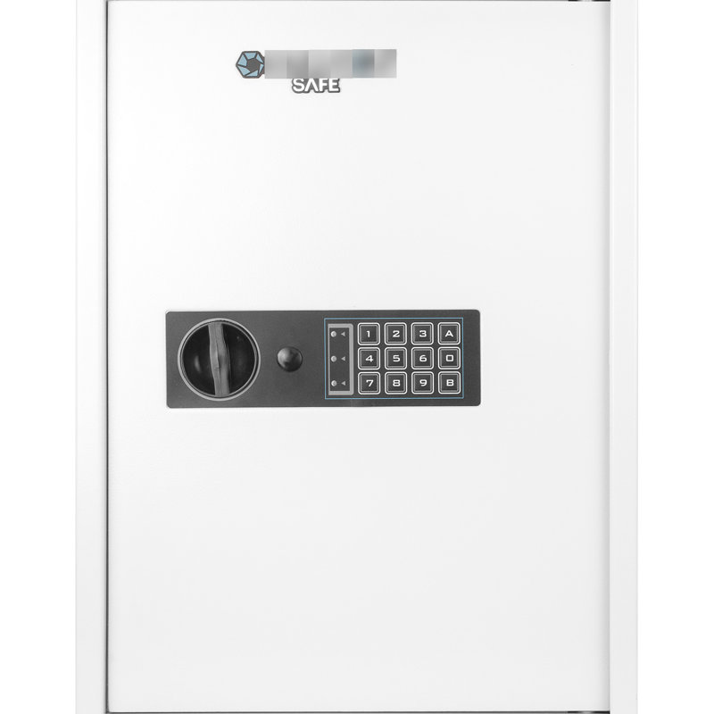 Armoire sécurisée à 100 touches - Coffre-fort mural numérique blanc