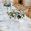 Vase de centre de mariage blanc élégant-439415414