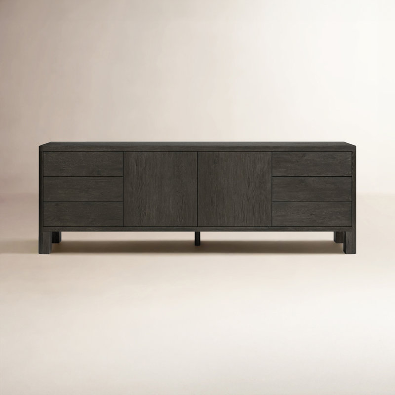 Noeline Media Console TV Stand, Black