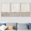 «Pastel Abstract Organic Modern Neutral», ensemble de 3 reproductions d'art encadrées sur toile-5665671-51499114