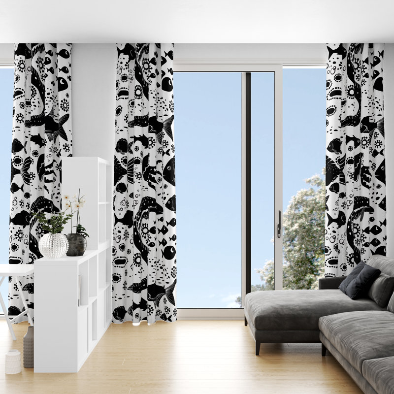 Rideau en polyester Parhe, L 20 po x L 61 po