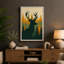 Deer in the Forest Scandinavian - Wrapped Canvas-1867027-1867052