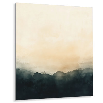 Silent Sky Gradient - Landscape Metal Wall Art Decor, Cottage Metal Print