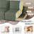 Modern Loveseat Sofa For Living Room, 87-Inch Corduroy Sofa, Spring Cushions, Solid Wood Frame, Easy Assembly For Small Spaces - Green-598095329