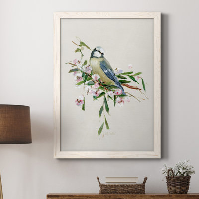 «Spring Song Blue Bird», reproduction sur toile encadrée