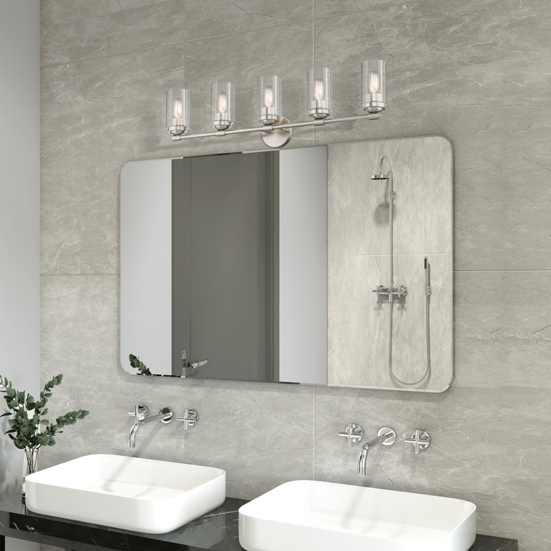 Ashveen 5 - Light Dimmable Vanity Light, Brushed Nickel