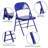 Oliverson Double Braced Metal Folding Chair-2062913005